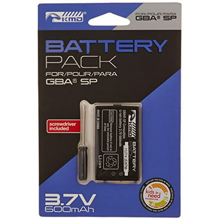 kmd gba sp replacement lithium ion battery with screwdriver - game boy