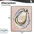 thumbnail image 4 of Stupell Industries Coastal Pink Oyster Shell Elegance Gray Framed Giclee Art, 16 x 20, by The Prints Vibe, 4 of 8