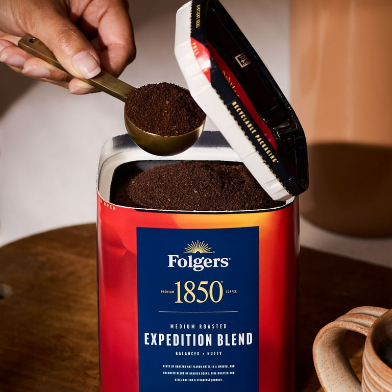 Folgers 1850 Trailblazer Medium Dark Roast Coffee, 12 oz