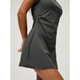thumbnail image 4 of Women Summer T Shirt Dress Casual Cap Sleeve Loose Shift Mini Dresses Dark Gray L, 4 of 9