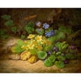 thumbnail image 2 of Josef Lauer 18x15 Black Ornate Wood Framed Double Matted Museum Art Print Titled - Small Piece of Flowers (Alpine Flowers) (1860), 2 of 5