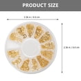 thumbnail image 2 of Miangastore Nail Metal Parts Golden 6 Boxes 2.4x2.4in, 2 of 8