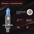 thumbnail image 5 of FZPJJNB H1 Halogen Headlight Bulbs Conversion Kit High Low Beam Super Bright 4200K Pack of 2, 5 of 10
