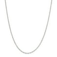 thumbnail image 1 of Solid 925 Sterling Silver 2.25mm Oval cable Chain Necklace - with Secure Lobster Lock Clasp 16", 1 of 6