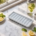 thumbnail image 5 of Dyegold Silicone Ice Tray Tray with Lid 10 Compartment Long Strip Ice Mold Flexible BPA Free Freezer Tray for Chilled Drinks Cocktail Party Kitchen Bar, 5 of 6