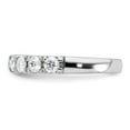 thumbnail image 4 of FJC Finejewelers 14 kt White Gold 1/2 ct 9 Stone G H I True Light Moissanite Band 2 mm, 4 of 8