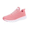 thumbnail image 3 of Domzle Womens Running Shoes Tennis Sneakers Slip on Walking Gym Work Shoe Non Slip | Comfortable Soft丨Lightweight丨Breathable Mesh丨Athletic Workout丨Sports丨Casual Fashion Pink, 3 of 5