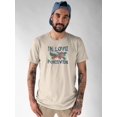thumbnail image 2 of In Love Forever Floral Text T-Shirt Men -Image by Shutterstock, Male x-Large, 2 of 4