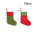 thumbnail image 2 of Mini calcetines de Navidad, calcetines de Navidad con estampado de copos de nieve para árbol de Navidad, hogar, decoración de jardín Adepaton CPB-SSW19-3, 2 of 5