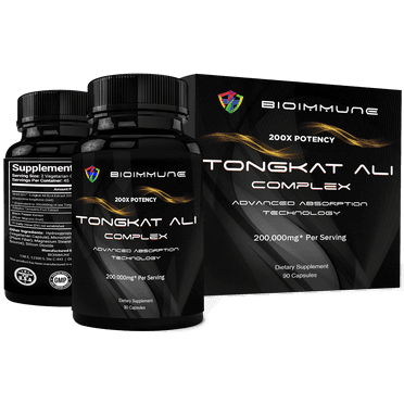 BioImmune Longjack Tongkat Ali Extract Capsules 200x Strength | Equal to 200,000mg