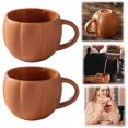 thumbnail image 2 of 450Ml Ceramic Pumpkin Cup Ba, a Pack of Pumpkin Cups 450Ml Ceramic Pumpkin Cups Novel Halloween Cups in Pumpkin Shape Autumn Cups for Parties Multifunctional Coffee Cups for Water Milk and Tea, 2 of 8