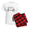 thumbnail image 5 of CafePress - Tandem Bicyle Wedding Women's Light Pajamas - Women's Short Sleeve Print T-Shirt and Pants Light Cotton Pajama Set, 5 of 7
