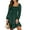 Green, variant on Dresses for Women Casual Long Sleeve Square Neck Dress Ruffle Pleated Flowy Midi Dress
