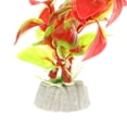 thumbnail image 5 of Unique Bargains 2 Pcs Aquarium Plants Decorations Artificial Aquatic Plant Red 3.94", 5 of 7
