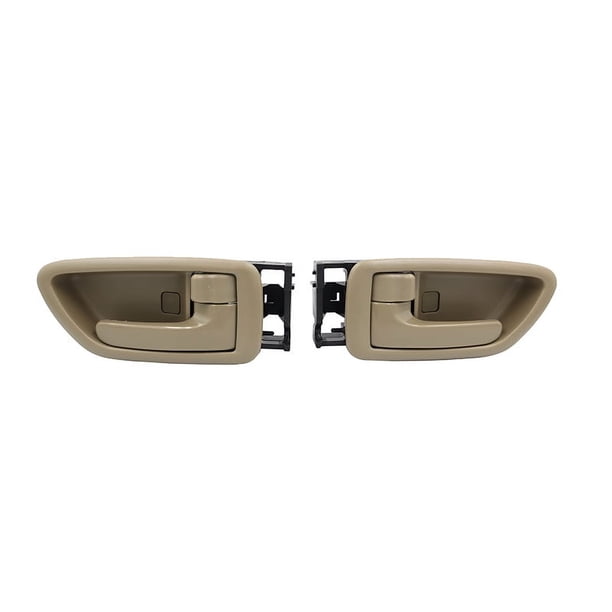 Reemplazos de manijas interiores de puertas interiores para manijas de puertas interiores beige/bronceado beige (par delantero/trasero lado del conductor y del pasajero)