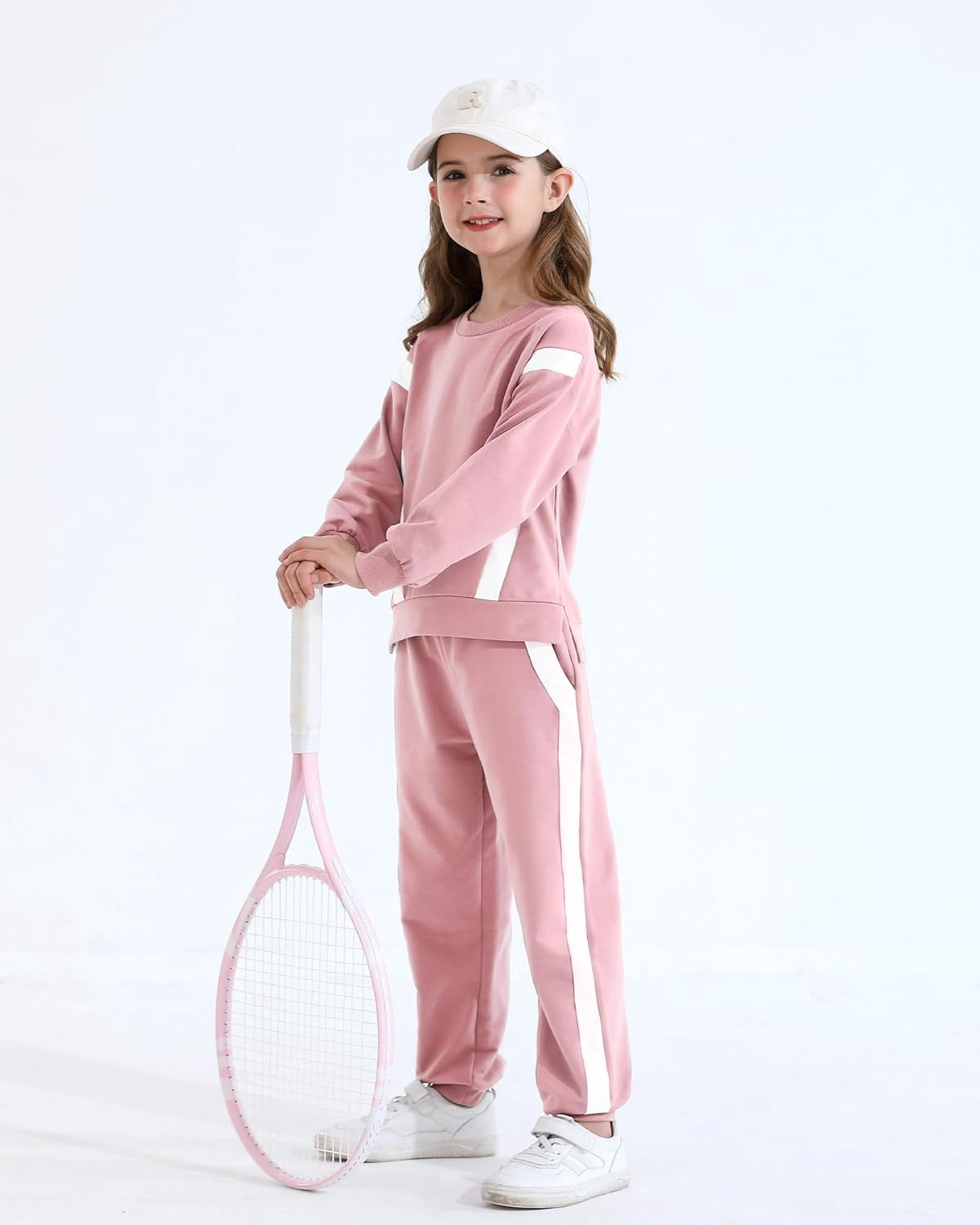 SANMIO Toddler Girl Clothes 2 Piece Outfits Fashion Sweatshirts+Sweatpants Long Sleeve Tracksuit Clothing Set Size 3-8Y