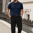 thumbnail image 2 of Dresfit Breeze Shirts for Men Short Sleeve Lightweight Polo Shirts 2026 Summer Lapel Cooling Athletic Polo Shirt Elastic Waist Mesh Button Down Golf Shirts 6XL, 2 of 9
