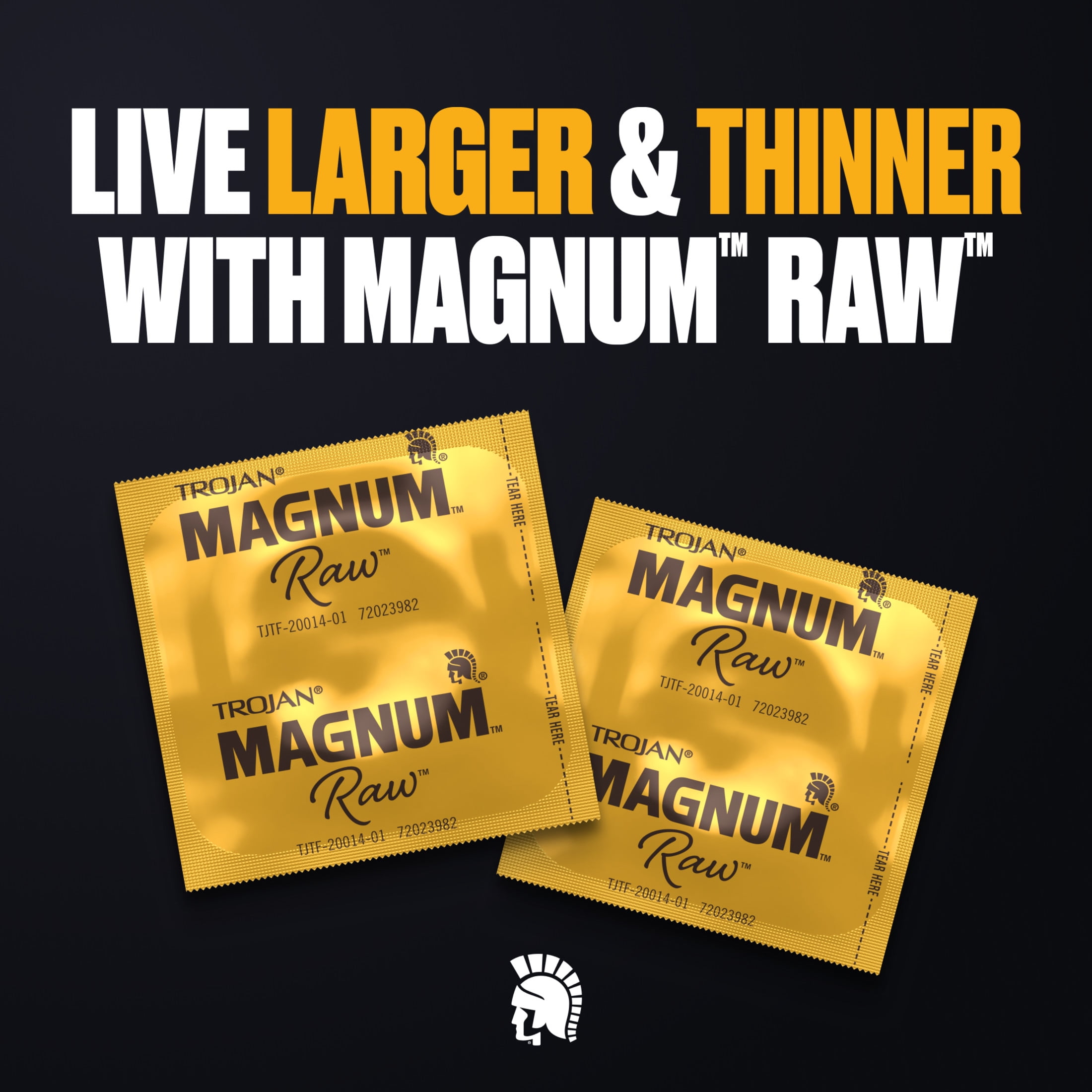 Trojan Magnum Raw Large Size Condoms - 24 Count