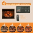 thumbnail image 3 of 55" Electric Fireplace Inserts, 1500W Recessed Stove Heater with 9H Timer, 4 Brightness 11 temperature settings for Indoor Use, 3 of 7