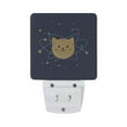 thumbnail image 5 of Yayeee LED Night Light for The Home Plug in With Light Sensors 2 Pack, Orange Cat Planet, 5 of 6