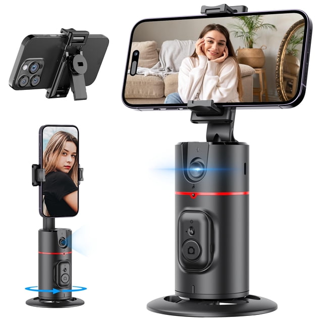 Trípode con seguimiento facial automático para Vlog/Tik Tok (negro)