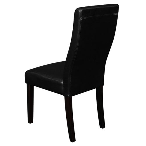 Monsoon Pacific Livorna Faux Leather CurvedBack Dining Chairs, Black, Set of 2