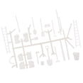 thumbnail image 4 of TISHITA 1/16 White Tool Kits Shovel for WPL 4WD 2.4 RC Car Vehicle Models Body Decor, 4 of 8