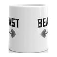 thumbnail image 3 of Beast with Dumbbells Large Man Coffee Tea Ceramic Mug Office Work Cup Gift15 oz, 3 of 3