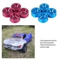 thumbnail image 3 of Ruiboury 4pcs/set Aluminium Alloy Wheel Rim Wheel Hub Compatible With 1/28 Wltoys K969 Meta RC Car Driftl Wheel Rim RC Car Metal red 1Set, 3 of 6