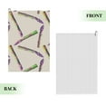 thumbnail image 6 of Golf Towels for Golf Bags For Men Women - Asparagus Print hilarious 24x16in Absorbent Quick Drying Golf Towel for Cleaning Golf Ball Club Golf Bag Accessories with Carabiner, 6 of 8
