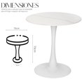 thumbnail image 3 of Mesa Redonda Shendy Vendy Moderna Mesita Decorativa Elegante, 3 of 5