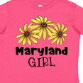 thumbnail image 4 of Inktastic Maryland Girl Black Eyed Susans Flowers Girls Toddler T-Shirt, 4 of 5