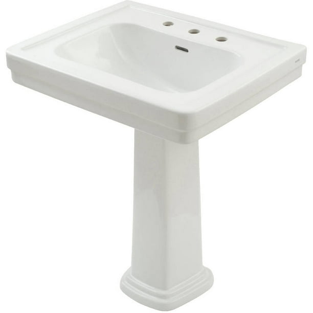 Toto Promenade 271/2" Pedestal Bathroom Sink with 3 Faucet Holes
