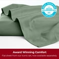 thumbnail image 4 of Mellanni California King Flat Sheet Only, Hotel Luxury Soft Microfiber Top Sheet, 1 Piece, Sage, 4 of 7