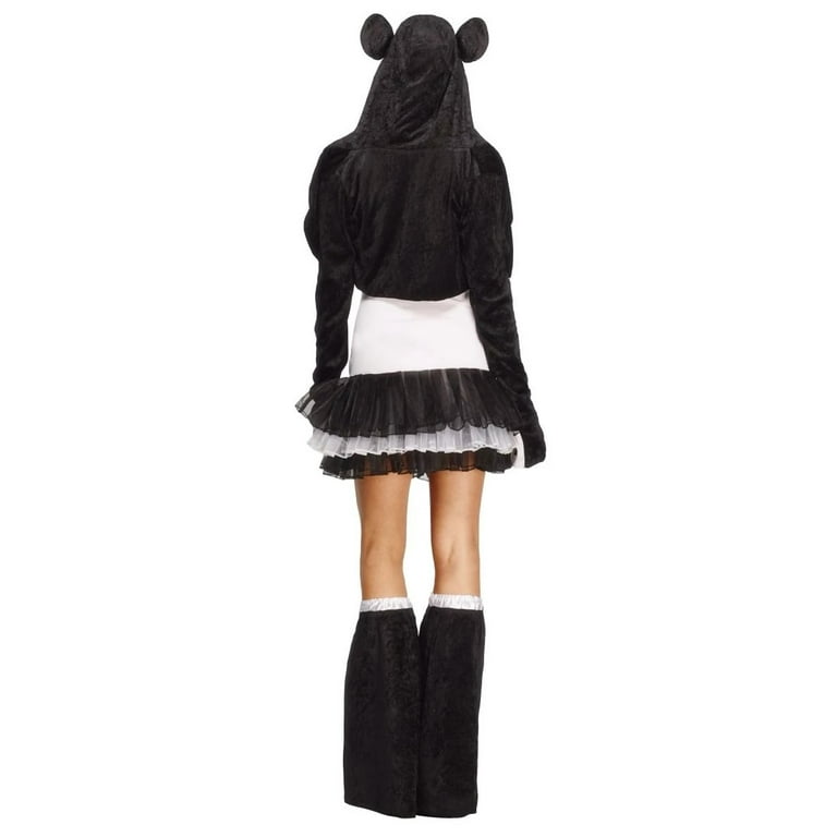 Fever Panda Costume Tutu Dress Adult White Black
