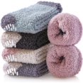 thumbnail image 6 of Non Slip Hospital Socks with Grips for Women Winter Warm Cozy Fuzzy Slipper Soft Fluffy Sleep Socks, 6 of 6