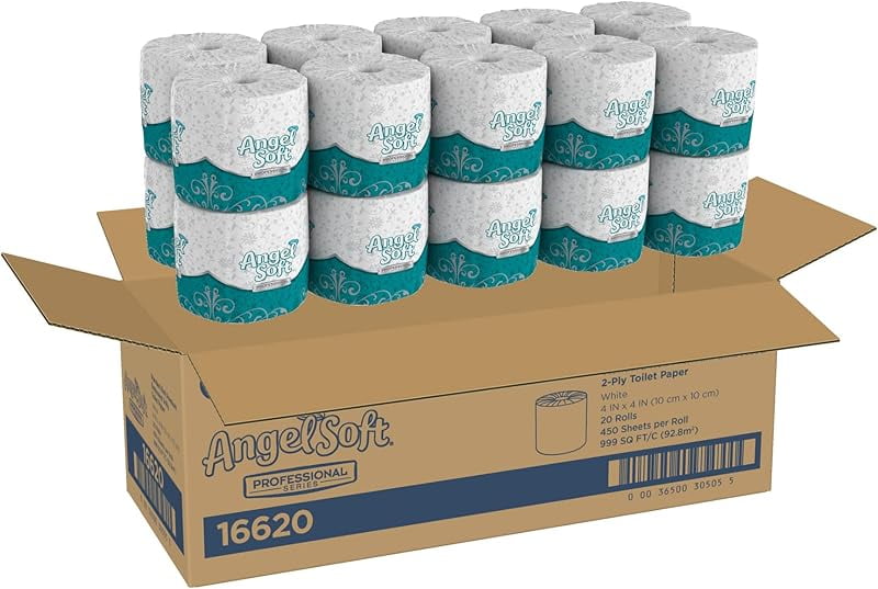 Ultra Professional Series 2-Ply Embossed Toilet Paper by GP PRO, 16620, 450 Sheets Per Roll, 20 Rolls Per Convenience Case