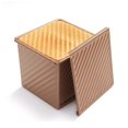 thumbnail image 1 of 0.55LB Non-Stick Loaf Tins, Toast Bread Baking Tins Corrugated, 1 of 5