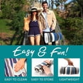thumbnail image 6 of scuddles Picnic Blankets Dual Layers Picnic Blanket Outdoor Water-Resistant Handy Mat Tote Spring Summer Camping Blanket Great for The Beach 60 X 80 White Blue Roll, 6 of 8