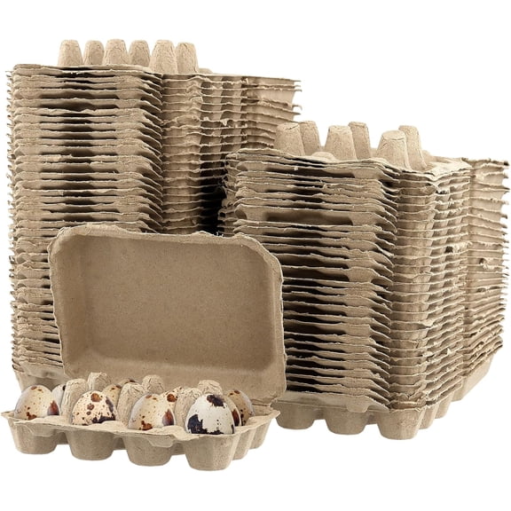 70 Pack Quail Egg Cartons, 12 Count Storage Containers Holder Bulk 9 X 5 2 Inches Container For Home Kitchen Refrigerator Farmhouse