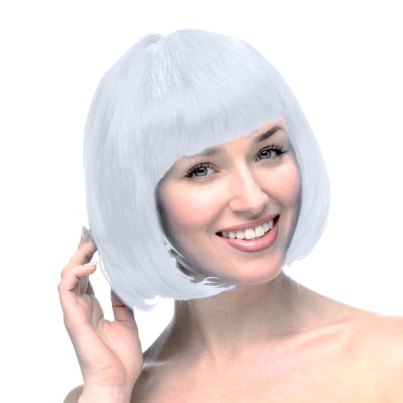 Ladies Wig Carnival Human Hair Short Wig for Party Decoration - 30CM Length for Stylish Transformations