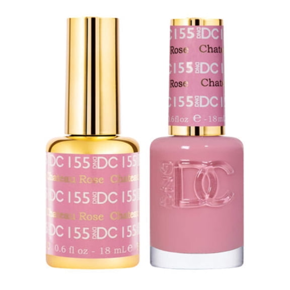 DND - DC Duo Soak off Gel & Matching nail polish, #155 - Chateau Rose