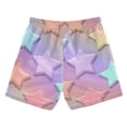 thumbnail image 2 of Stars with Pastel Light Swim Trunks Board Shorts Beach Pants Bathing Bottoms 2T, 2 of 8