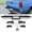Silver & Black, variant on KOJEM Rear Bumper Assembly Compatible with 1988-2000 Chevy Chevrolet GMC Suburban C/K C1500 C2500 C3500 K1500 K2500 K3500 Tahoe Yukon Blazer W/Strip Pad GM1101109 999863