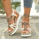 thumbnail image 1 of WILLBEST Sandalias De Mujer De Playa, Sandalias Modernas Para Mujer Con Diseño De Punta Abierta Para Uso Diario, Parte Superior De Malla Transpirable Y Suela Plana Cómoda Para Atuendos De Verano., 1 of 8