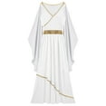 thumbnail image 5 of Sxiwei Womens Roman Dresses Adult Costumes Halloween Ancient Greek Queen Grecian Tunic Dress White 3XL, 5 of 7