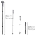 thumbnail image 3 of Pro Series 72" inch Monopod w/ Quick Release + Bluetooth Shutter Remote + Universal Tripod Mount For Apple and Samsung Smartphones + eCostConnection Microfiber cloth, 3 of 5