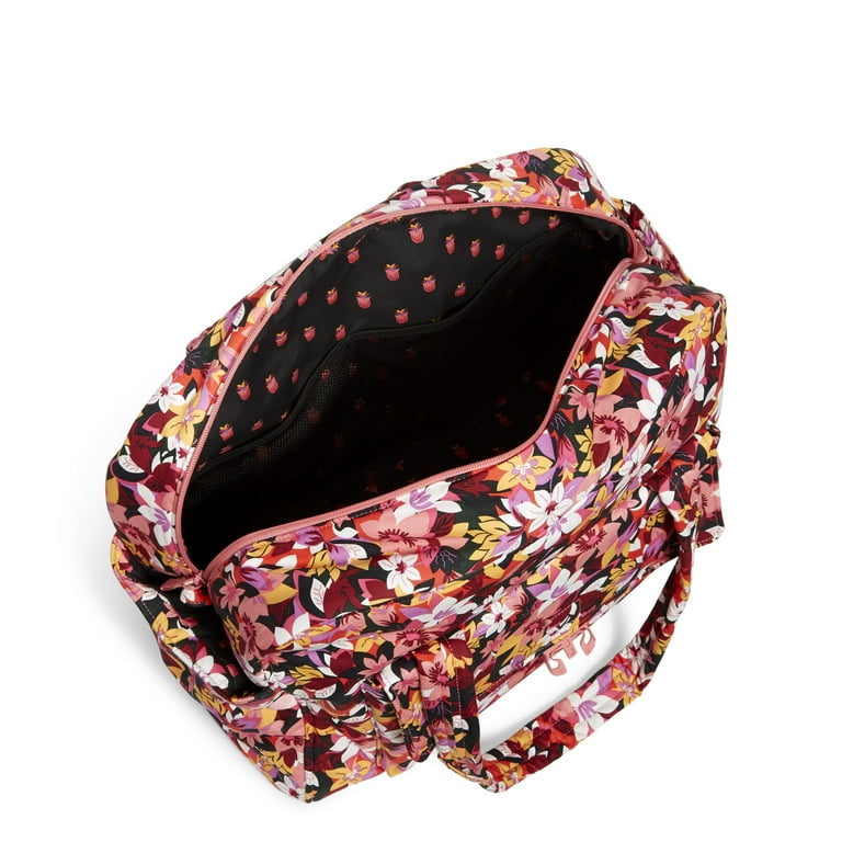 Vera Bradley Women's Recycled Cotton Utility Travel Bag Rosa Floral Vera Bradley Women's Recycled Cotton Utility Travel Bag Rosa Floral
