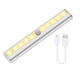 thumbnail image 1 of Injueey Luz LED para armario, lámpara de movimiento de atenuación inalámbrica para cocina, tira de Sensor de movimiento recargable por USB, lámpara Iluminación y accesorios Injueey HA021055-00, 1 of 1