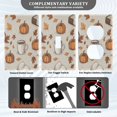 thumbnail image 3 of Yayeee Blank Wall Plate Cover 1-Gang 4.5"x2.7" Home Unused Decorative Outlet, Fall Pumpkin Pattern, 3 of 7